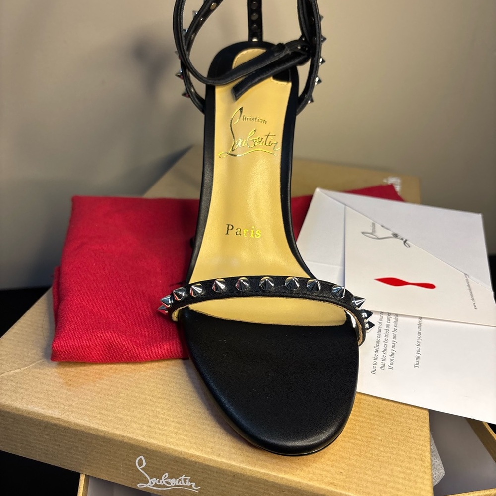 Christian Louboutin Black Studded Heels